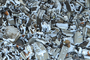 Scrap steel ring After shredding