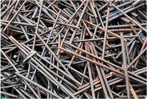 Scrap Steel Bar Before shredding