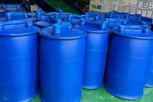 Plastic barrels Before shredding