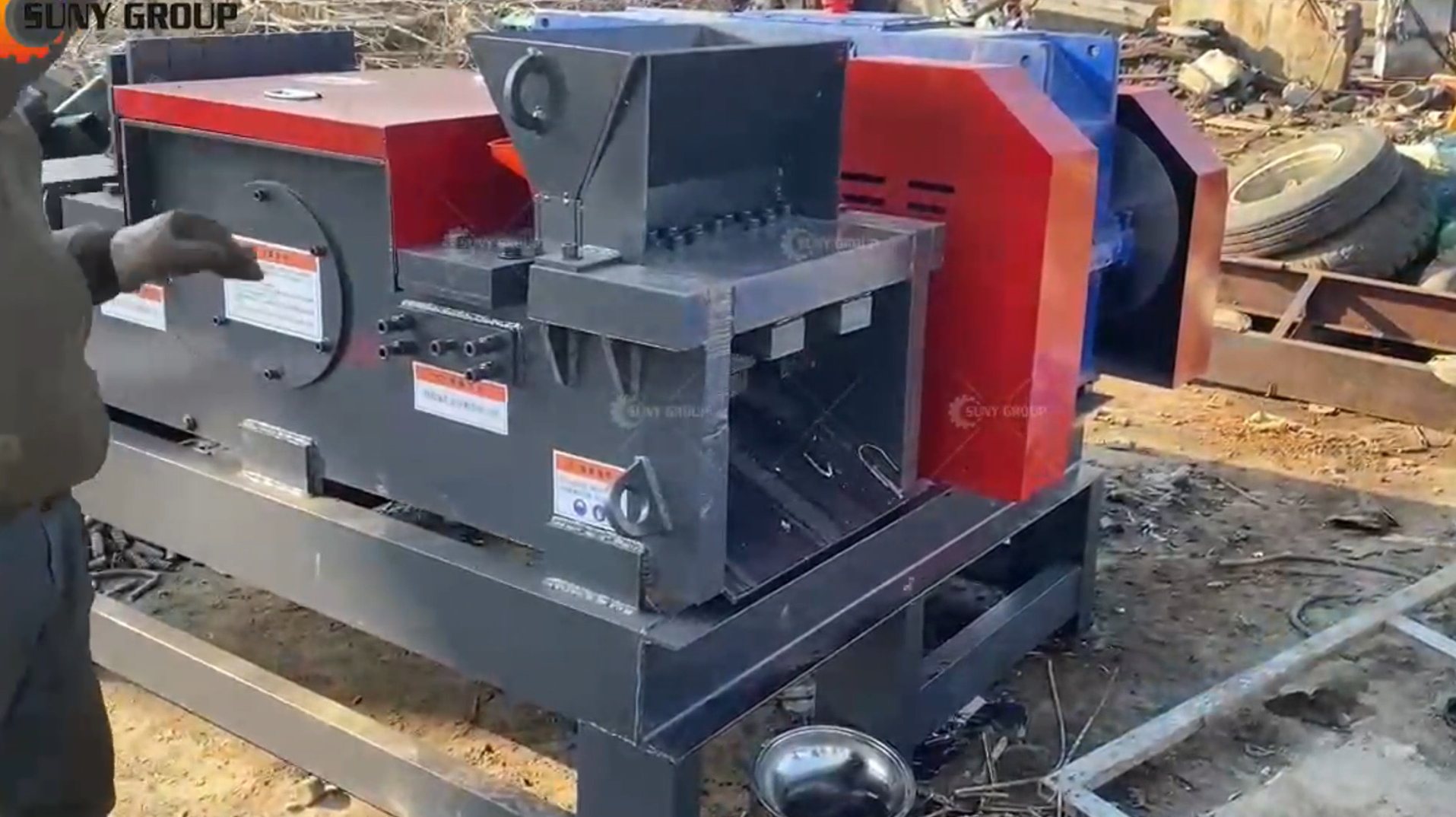 Steel Bar cutting shredder