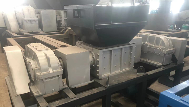 India Double shaft shredder site