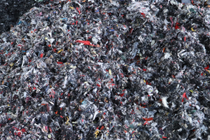 old clothes After shredding