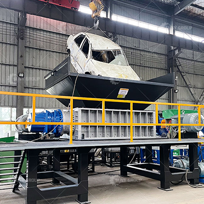 Can a double-shaft shredder shred scrap metal?
