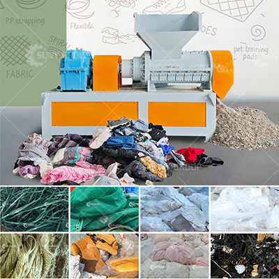 Can the spiral shredder to cut PE film materials?