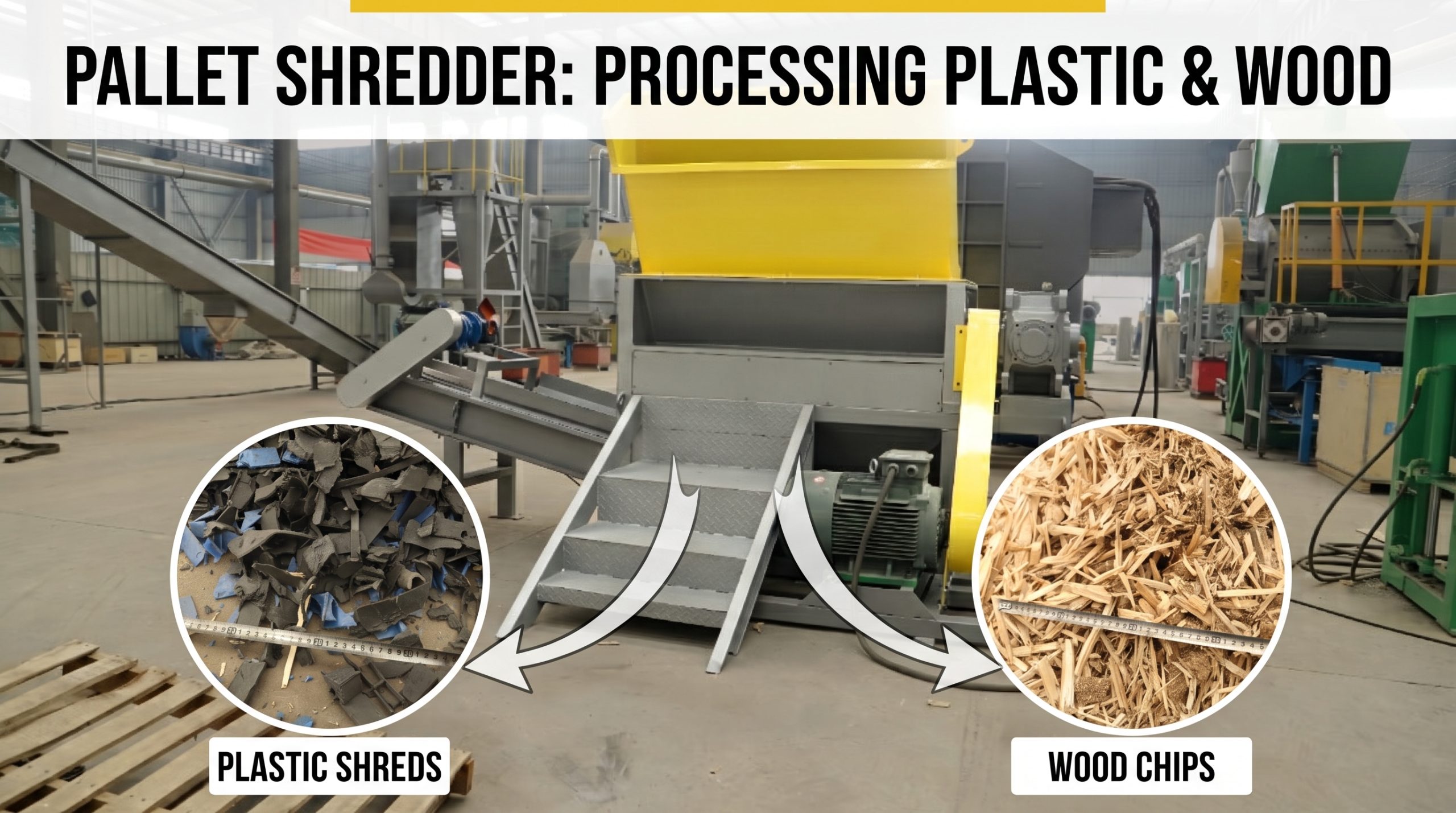 Wood and Plastic Pallet Shredder: Efficient Recycling Machine for Waste Pallets
