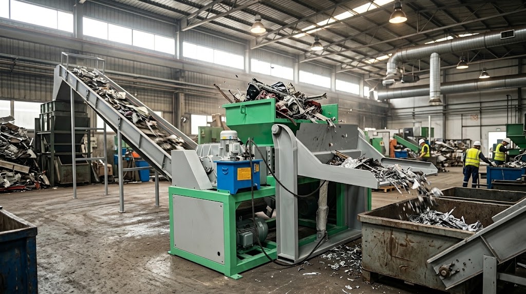 Metal Shredder for Multiple Scrap Materials